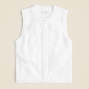 JCrew Cropped Button sup Sweater Shell NWT